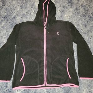 Full zip breast cancer awareness jacket